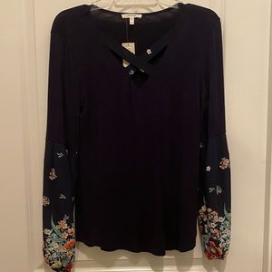 Maurices XL long sleeve navy shirt